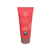 HOT Strawberry Massage Gel & Lubricant 200 ml