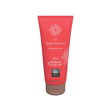 Gel de Massage et Lubrifiant HOT Fraise 200 ml