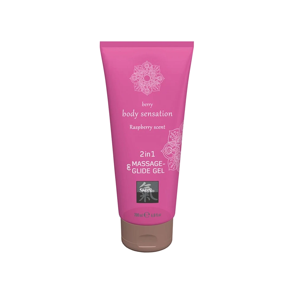 Gel de Massage HOT 2-en-1 Framboise