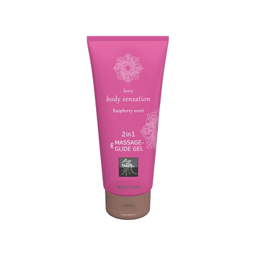Gel de Massage HOT 2-en-1 Framboise