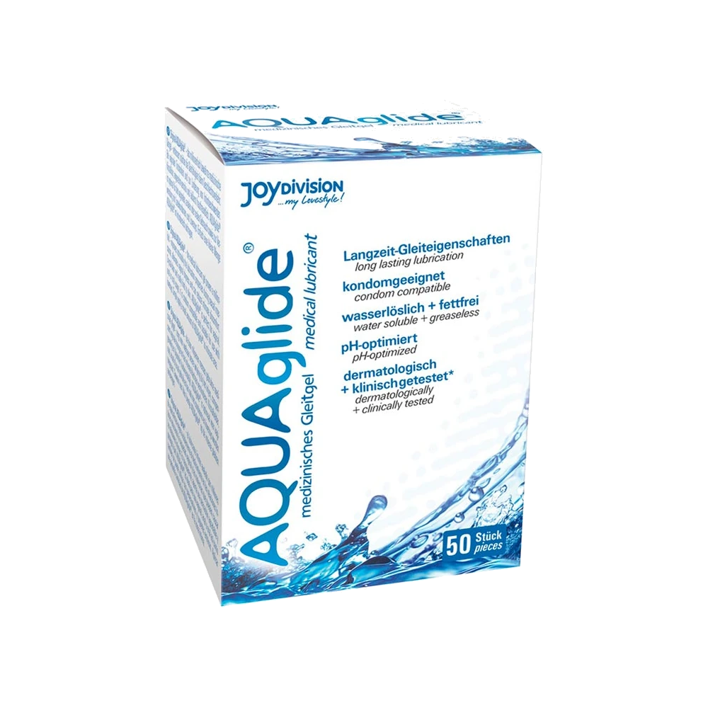 Lubrifiant AQUAglide en 50 doses individuelles