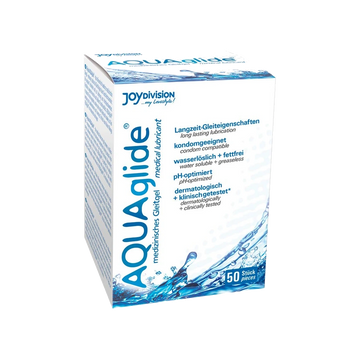 Lubrifiant AQUAglide en 50 doses individuelles