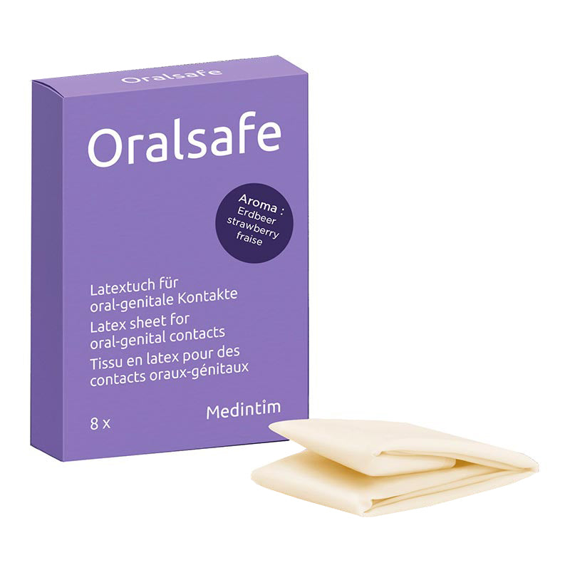 Préservatifs buccaux Oralsafe goût fraise