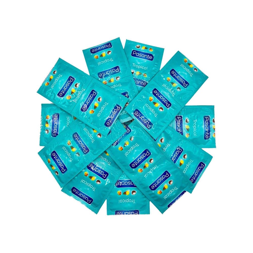 Préservatifs Aromatisés et Colorés Tropical