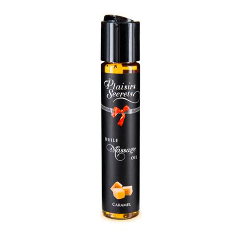 Huile de massage comestible saveur caramel