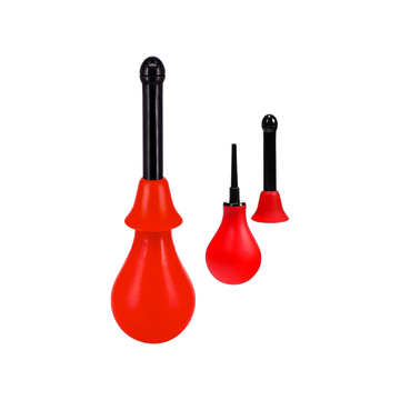 Poire de lavement avec double embout