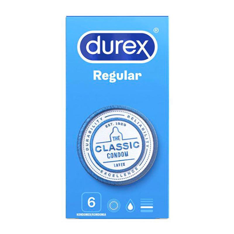 Préservatifs Regular classiques en pack de 6