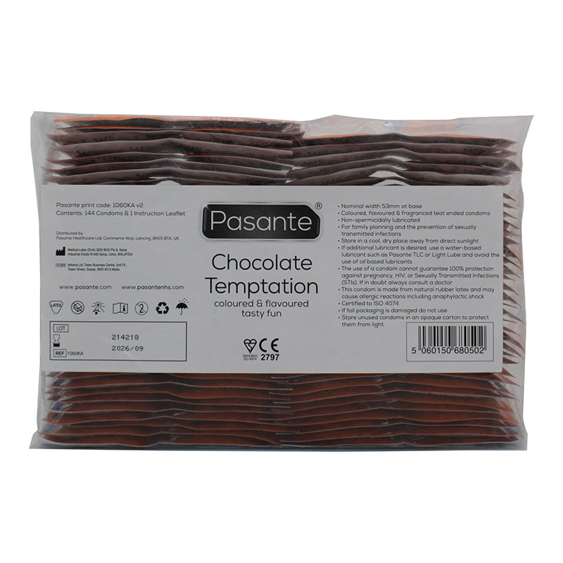 Préservatifs aromatisés au chocolat (144 pièces)