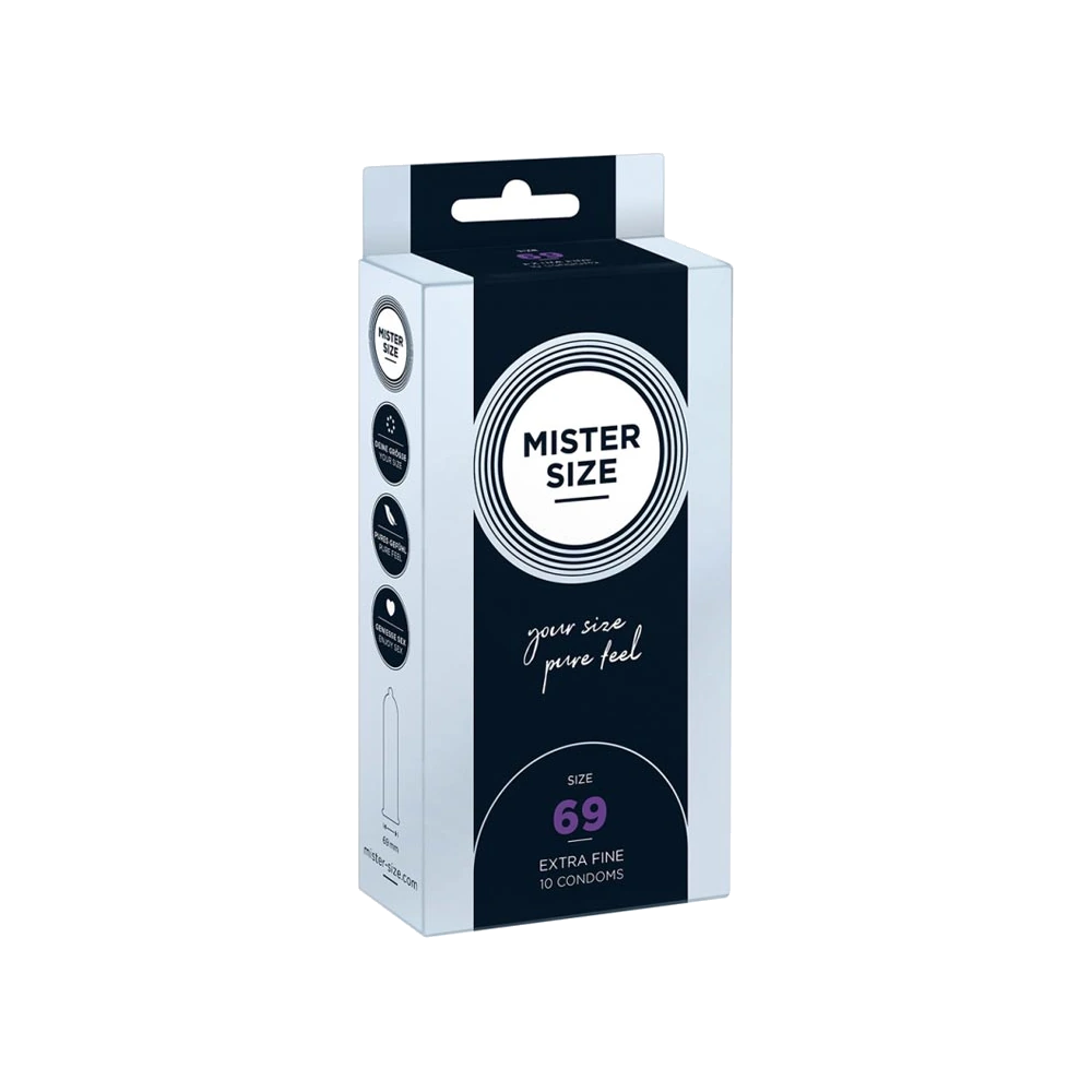 Préservatifs ajustés extra larges 69 mm