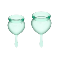 Satisfyer Set de 2 coupes menstruelles en silicone