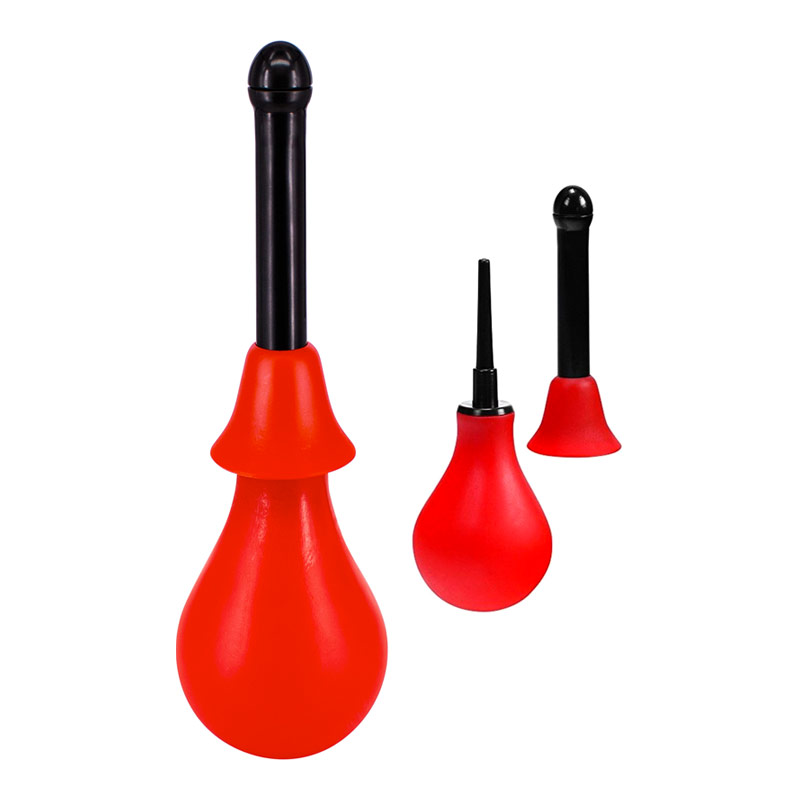 Poire de lavement avec double embout