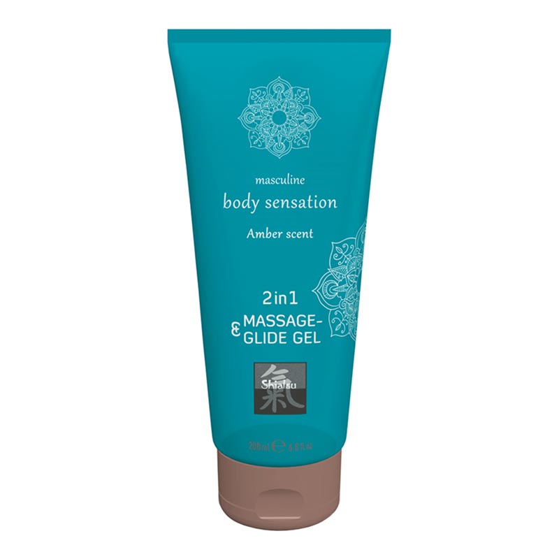 Gel de Massage et Lubrifiant 2-en-1 Ambre