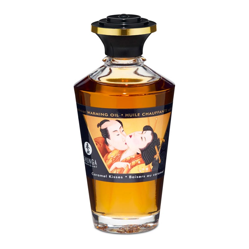 Huile de Massage Chauffante au Caramel