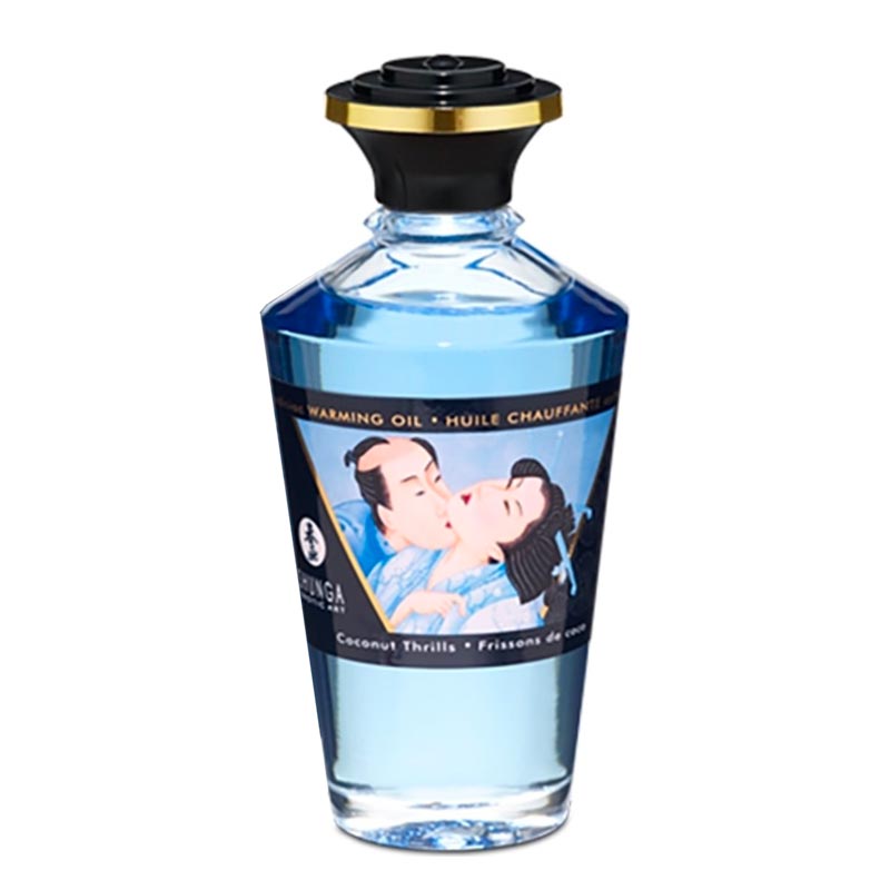 Huile de Massage Chauffante Shunga Coco