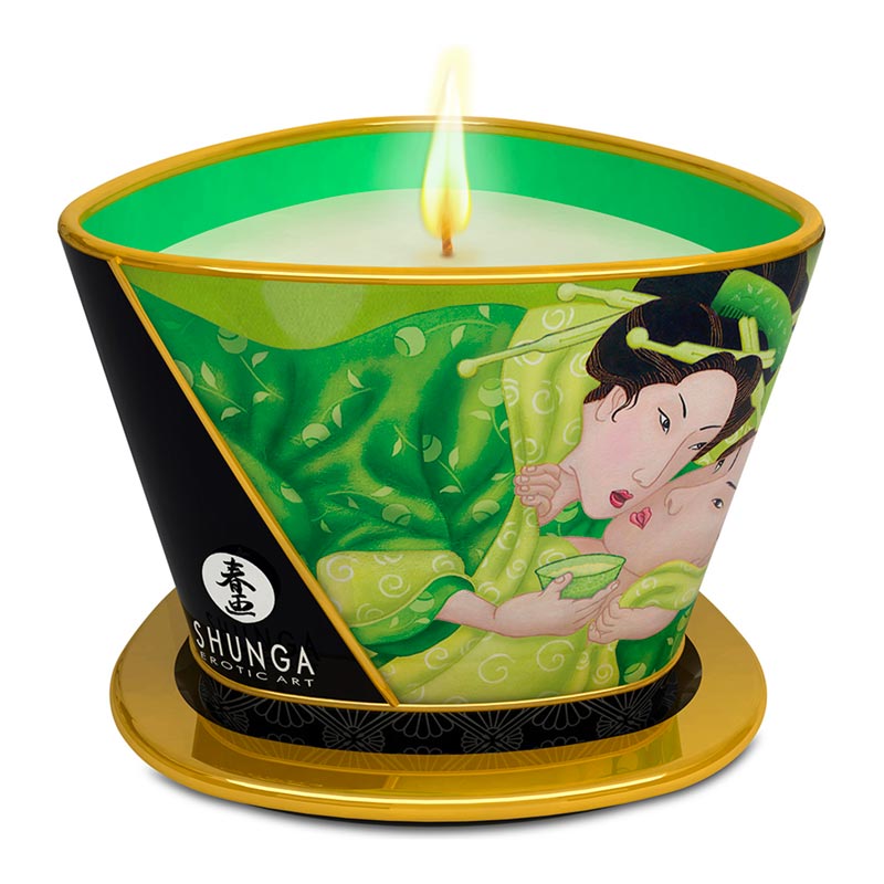 Bougie de Massage au Thé Vert