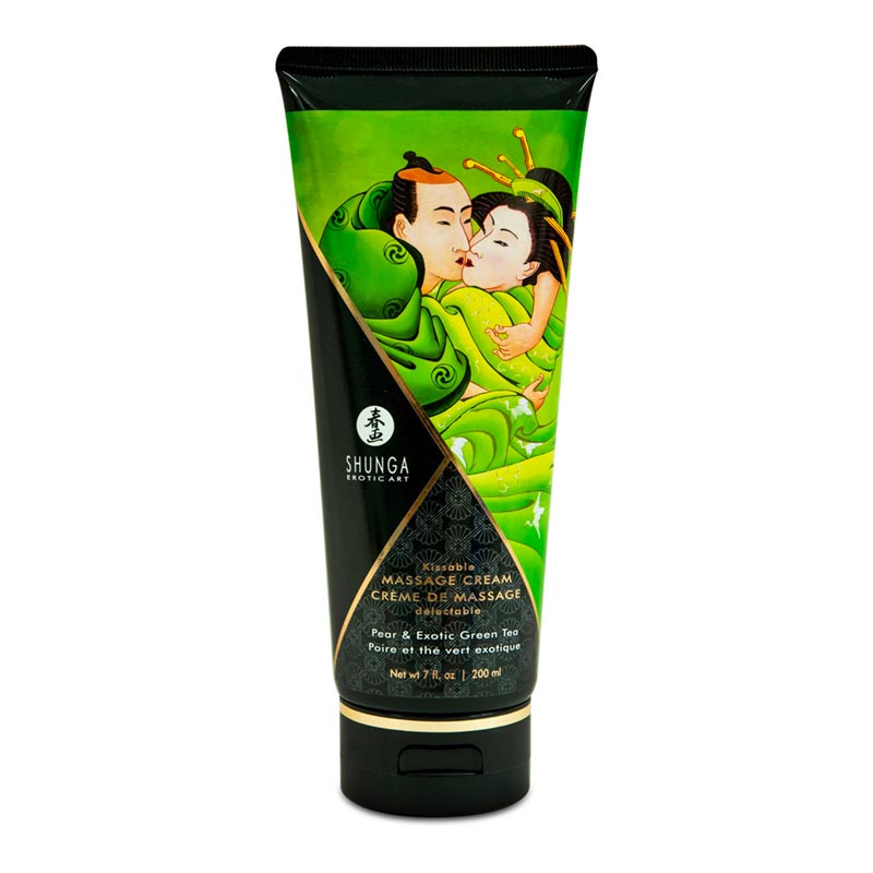 Crème de Massage Comestible Poire & Thé Vert