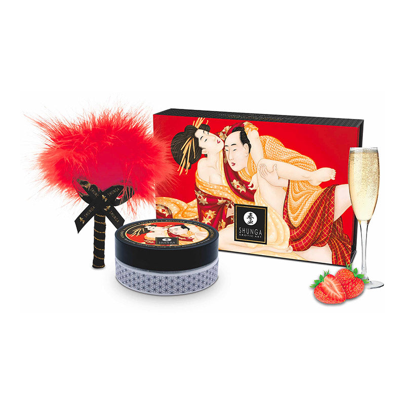 Poudre de Massage Shunga Fraise Pétillante