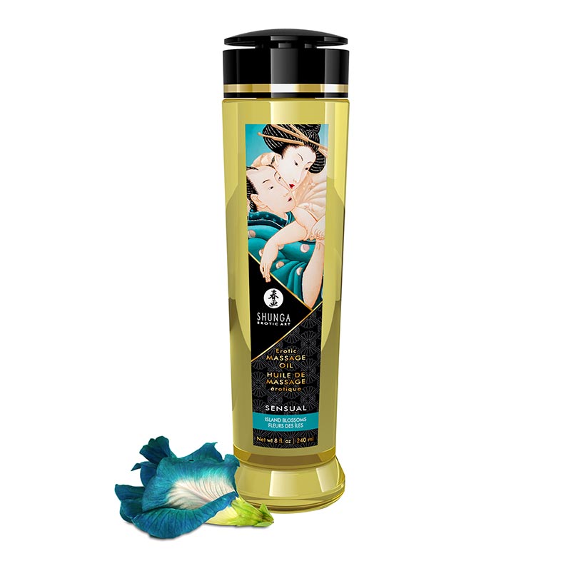 Huile de Massage Shunga Fleurs des Îles