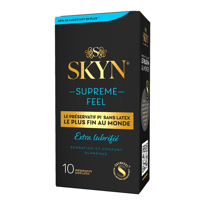 Préservatifs Supreme Feel Extra-lubrifié (10 pièces)